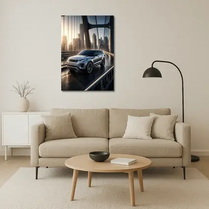 Range Rover Evoque On City Bridge