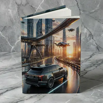 Range Rover SUV Futuristic City Skyline Drive