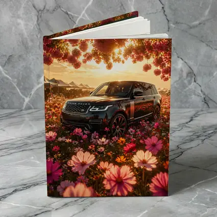 Range Rover SV Black Blooming Flowers Sunset