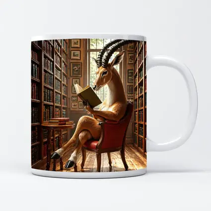Antelope Reading Book in Grand Library