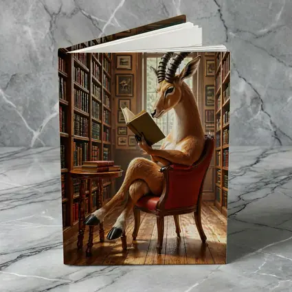 Antelope Reading Book in Grand Library