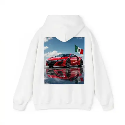 Red Acura NSX With Mexico Flag