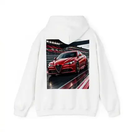Alfa Romeo Giulia Red Racing Track Scene