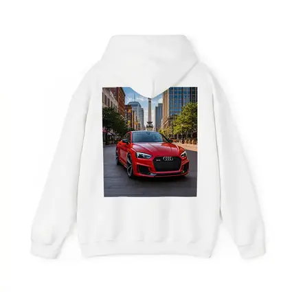 Red Audi RS5 Downtown City Street