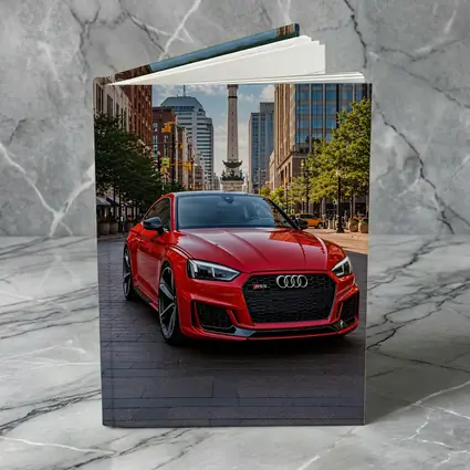 Red Audi RS5 Downtown City Street