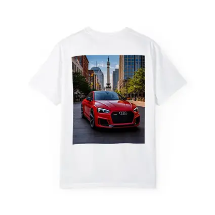 Red Audi RS5 Downtown City Street