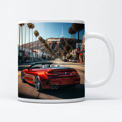 BMW M6 Convertible Red Hollywood Boulevard
