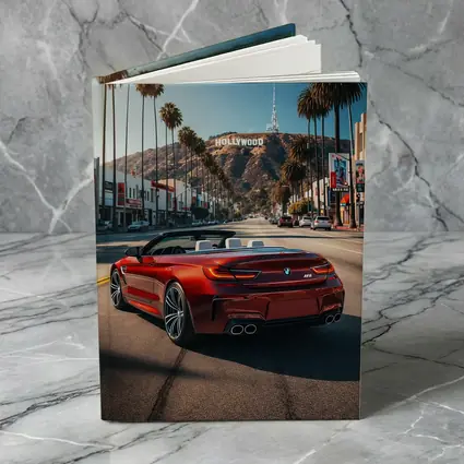 BMW M6 Convertible Red Hollywood Boulevard