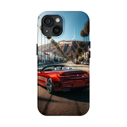 BMW M6 Convertible Red Hollywood Boulevard