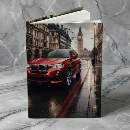 Red BMW X3 Rainy London Streets