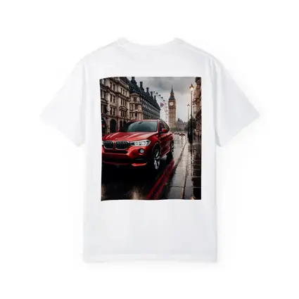 Red BMW X3 Rainy London Streets