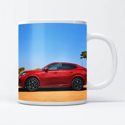 Red BMW X4 Desert Sandy Landscape