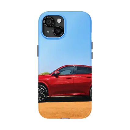 Red BMW X4 Desert Sandy Landscape
