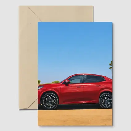 Red BMW X4 Desert Sandy Landscape