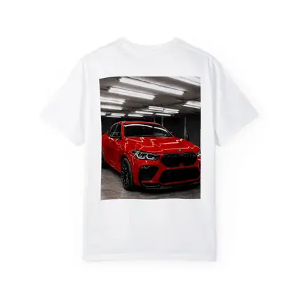 Red BMW X6 M Parked In Garage