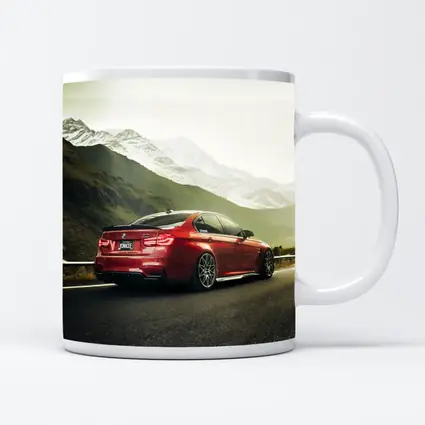 Red BMW M3 F80 Mountain Road Shot