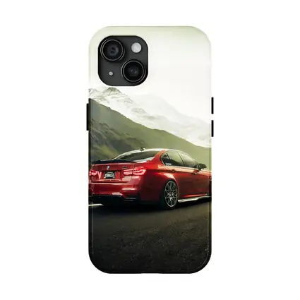 Red BMW M3 F80 Mountain Road Shot