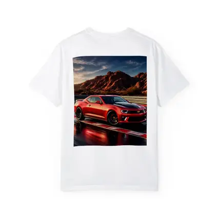 Chevrolet Camaro Red Race Track Desert Mountains