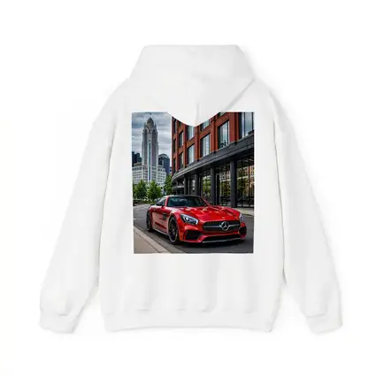 Red Mercedes AMG GT City Street