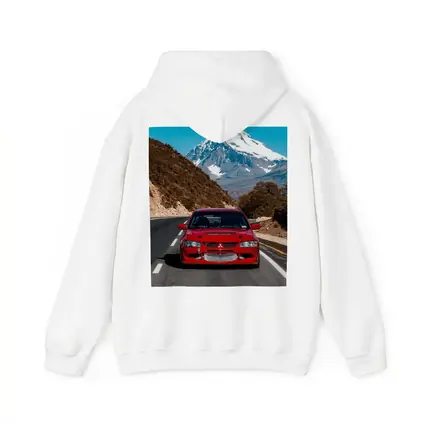 Red Mitsubishi Lancer Evo Mountain Road