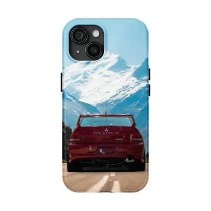 Mitsubishi Lancer Evolution Red Mountain Road