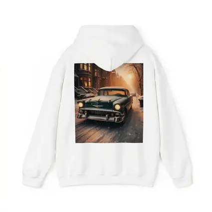 Chevrolet Bel Air Snowy Winter Street Scene