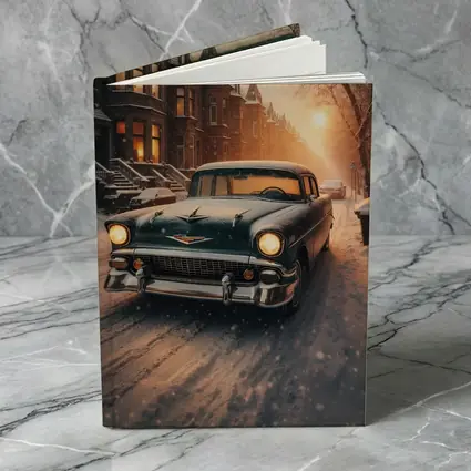 Chevrolet Bel Air Snowy Winter Street Scene