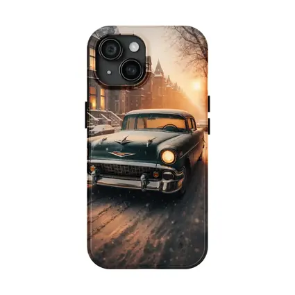 Chevrolet Bel Air Snowy Winter Street Scene