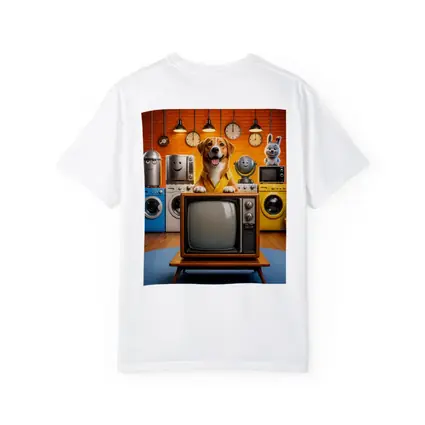 Happy Dog Retro TV Cartoon Appliances Room