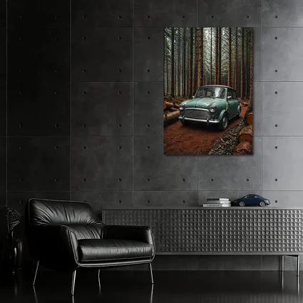 Classic Mini Cooper in Dark Forest