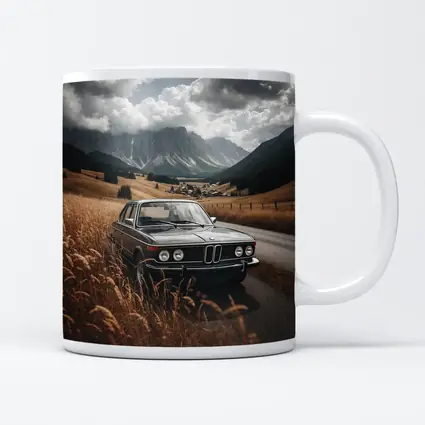 Classic BMW Sedan Mountain Valley Road