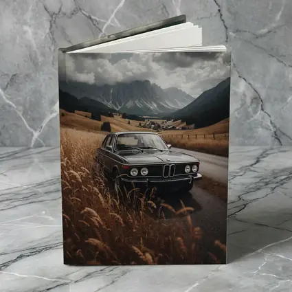 Classic BMW Sedan Mountain Valley Road