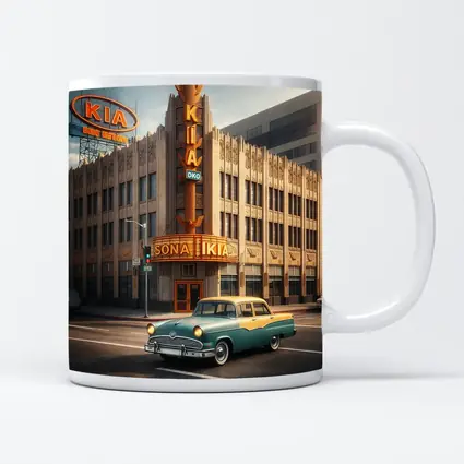 Kia Classic Car Retro Los Angeles Street