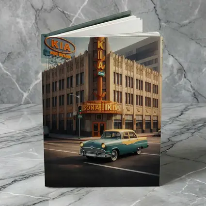Kia Classic Car Retro Los Angeles Street