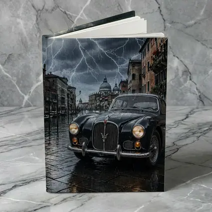 Maserati Classic Car Venice Thunderstorm Night