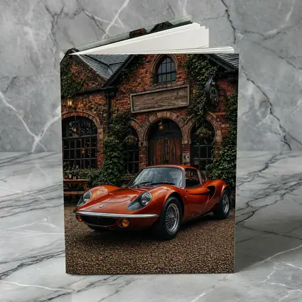 Lotus Elise Classic Red British Cottage Setting