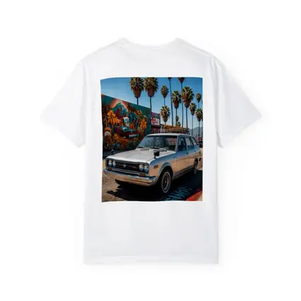 Retro Nissan Wagon Los Angeles Street Mural