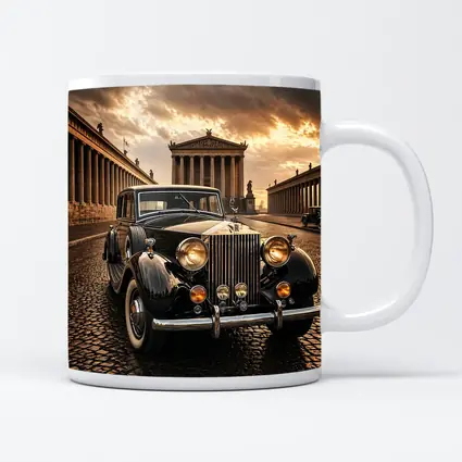 Rolls Royce Classic Car Ancient Temple Street