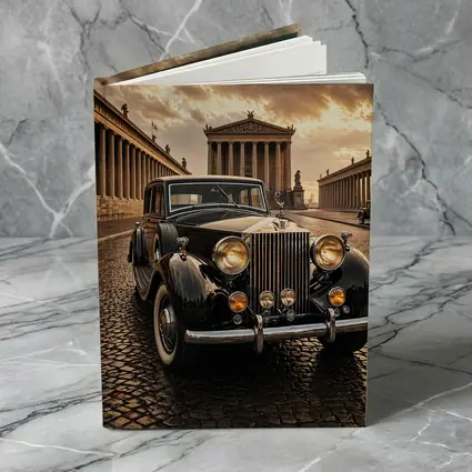 Rolls Royce Classic Car Ancient Temple Street