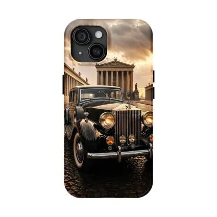 Rolls Royce Classic Car Ancient Temple Street