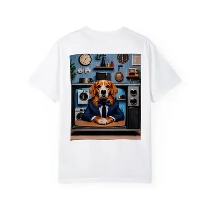 Beagle in Suit Retro TV Vintage Interior