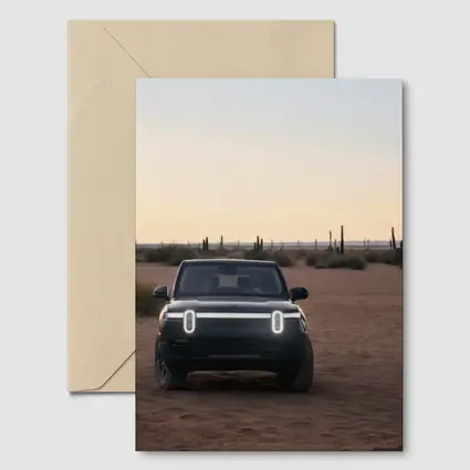 Rivian R1S Electric SUV Desert Dusk