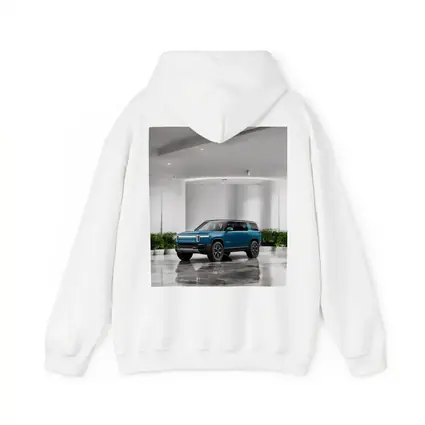 Rivian R1S Electric SUV White Studio