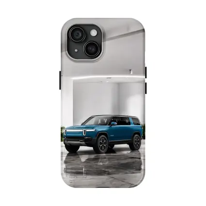 Rivian R1S Electric SUV White Studio