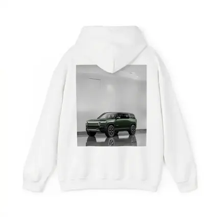 Rivian R1S Green SUV Clean White Studio