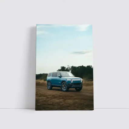 Rivian R1S Electric SUV Dirt Road