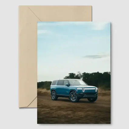Rivian R1S Electric SUV Dirt Road