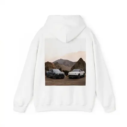 Rivian R1T R1S Desert Mountain Backdrop
