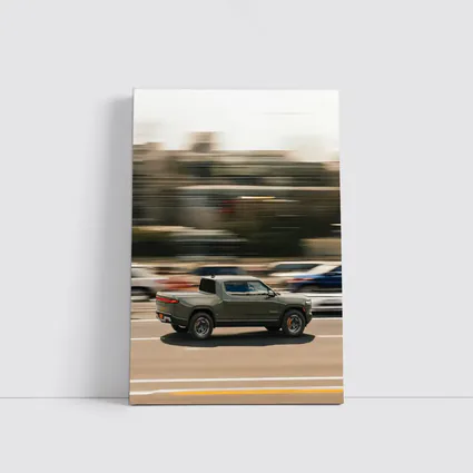 Rivian R1T Electric Truck Highway Speed