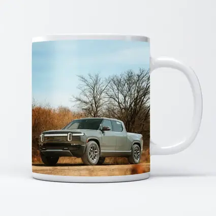 Rivian R1T Truck Autumn Bare Trees